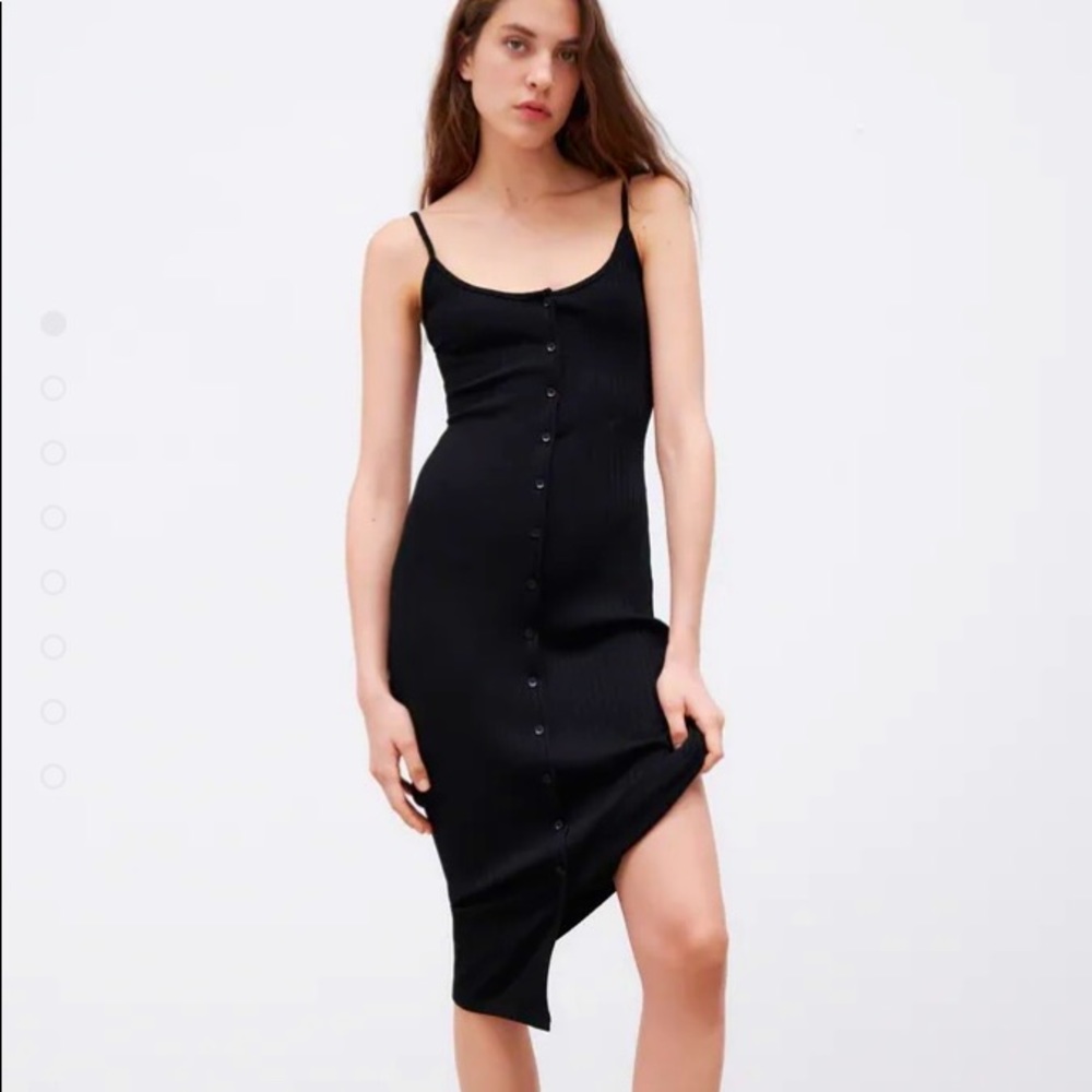 Zara Ribbed midi dress